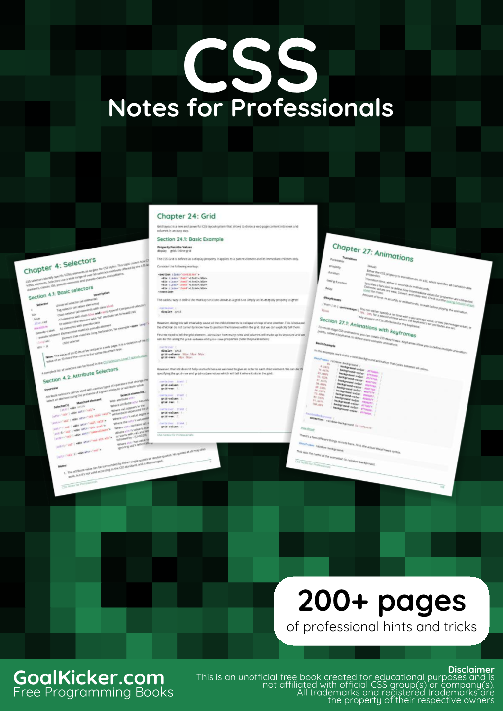 CSS Notes for Professionals Book Is Compiled from Stack Overﬂow Documentation, the Content Is Written by the Beautiful People at Stack Overﬂow