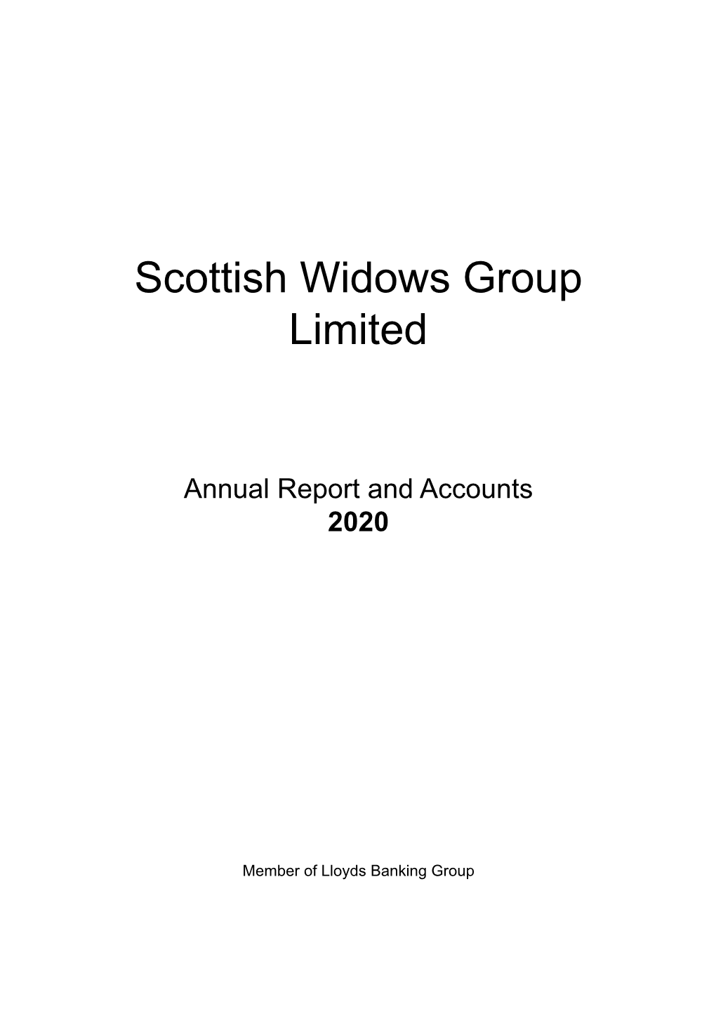 Scottish Widows Group Limited Annual Report
