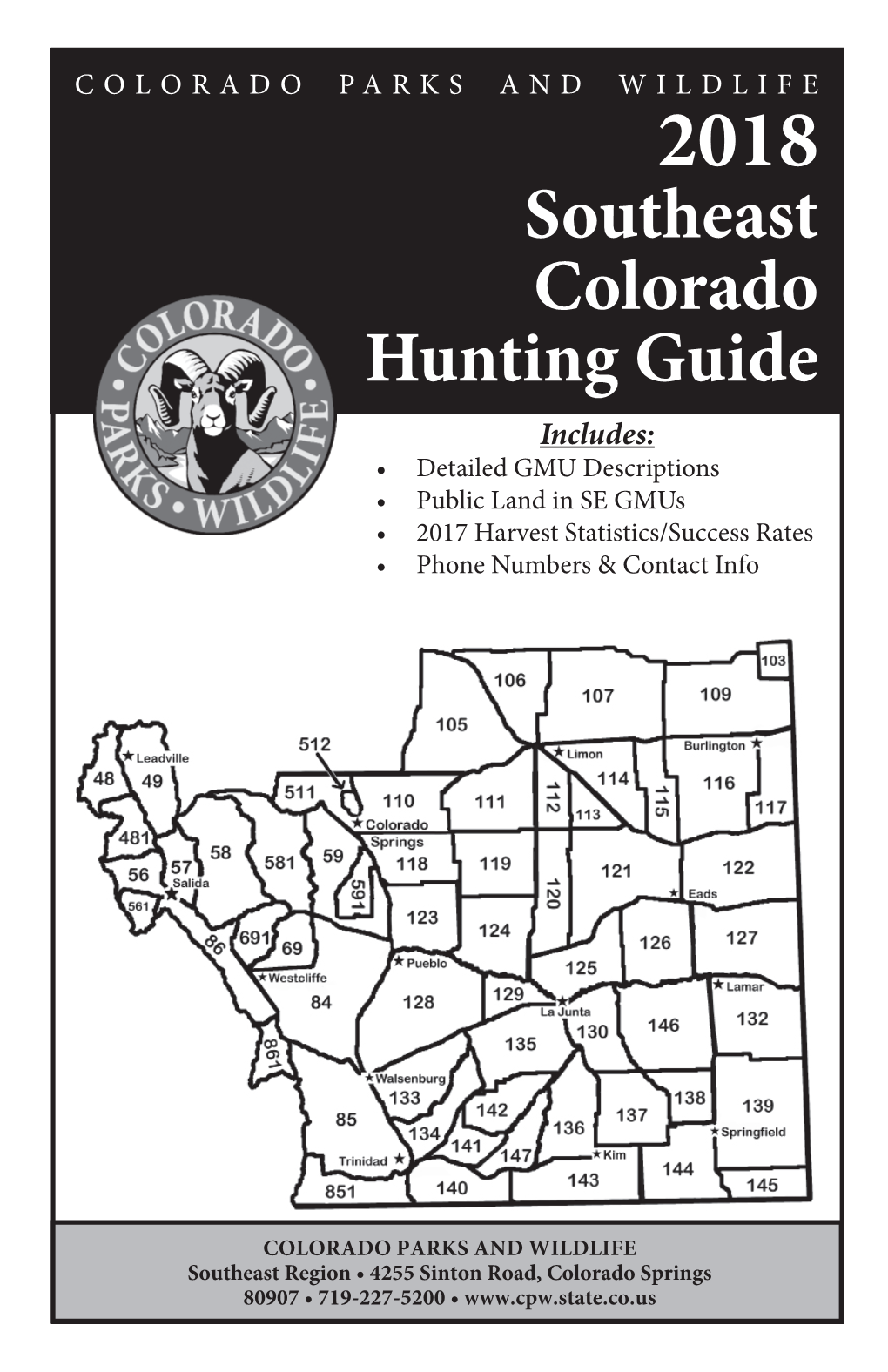 2018-2019 Southeast Regional Big Game Hunt Guide