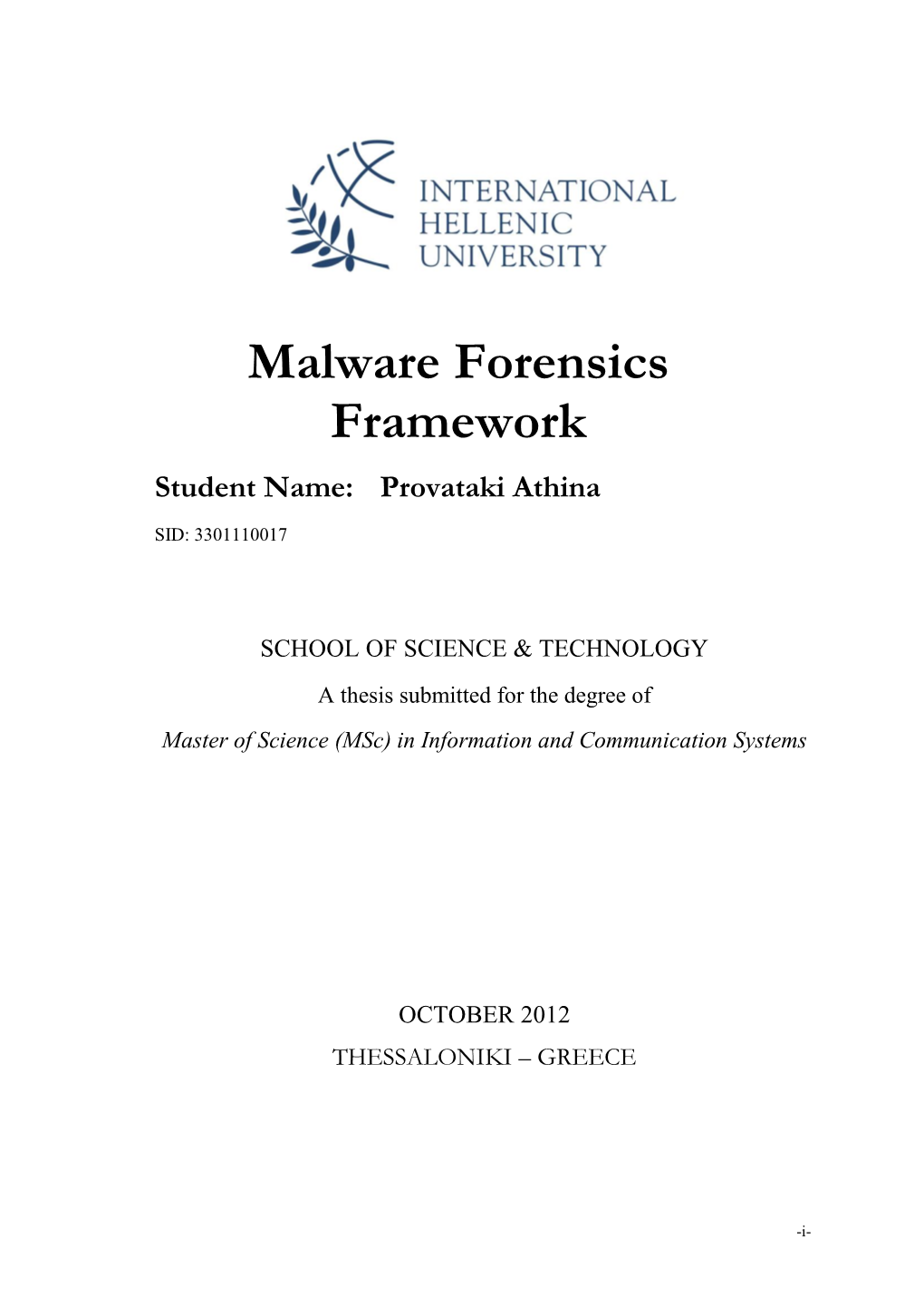 2.8 Malware Analysis