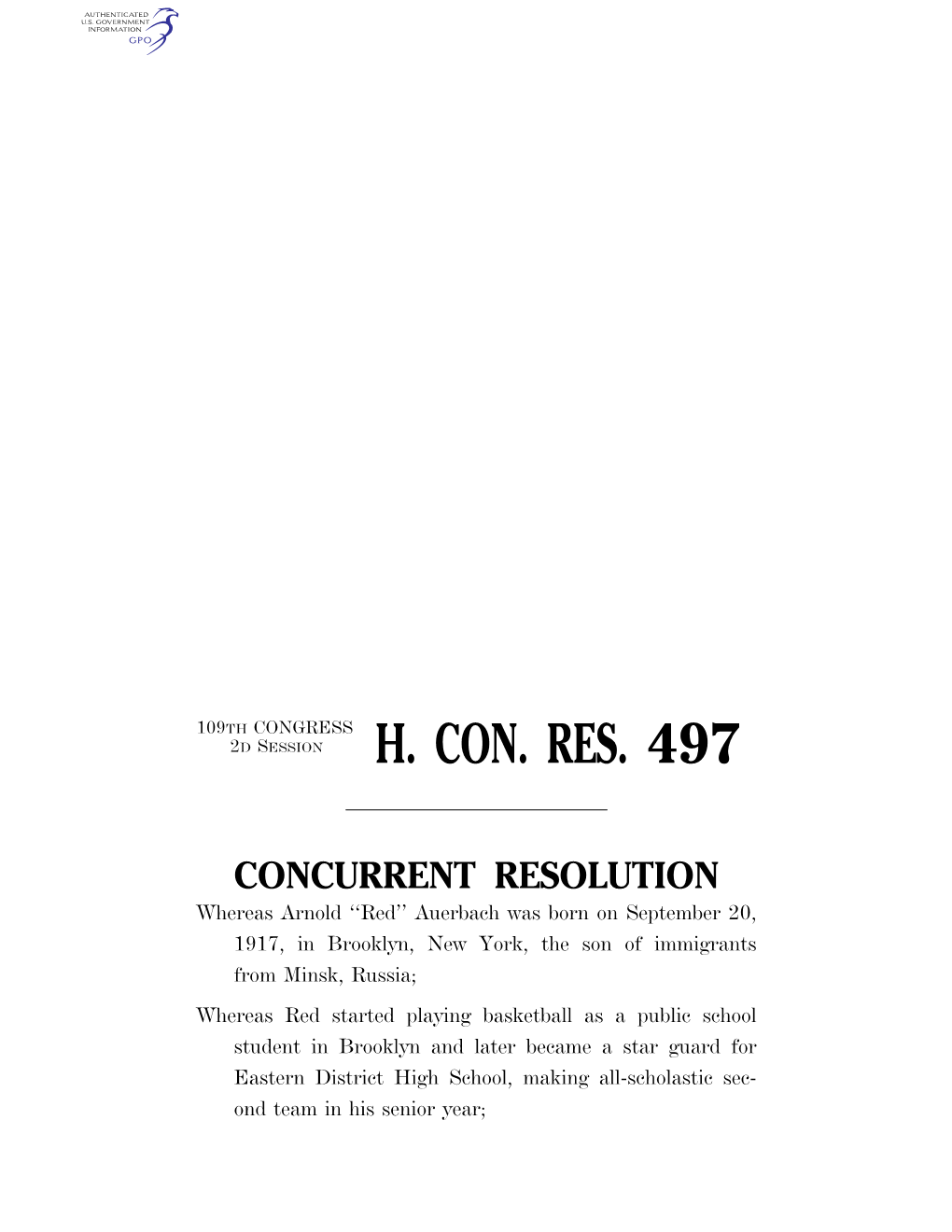 H. Con. Res. 497