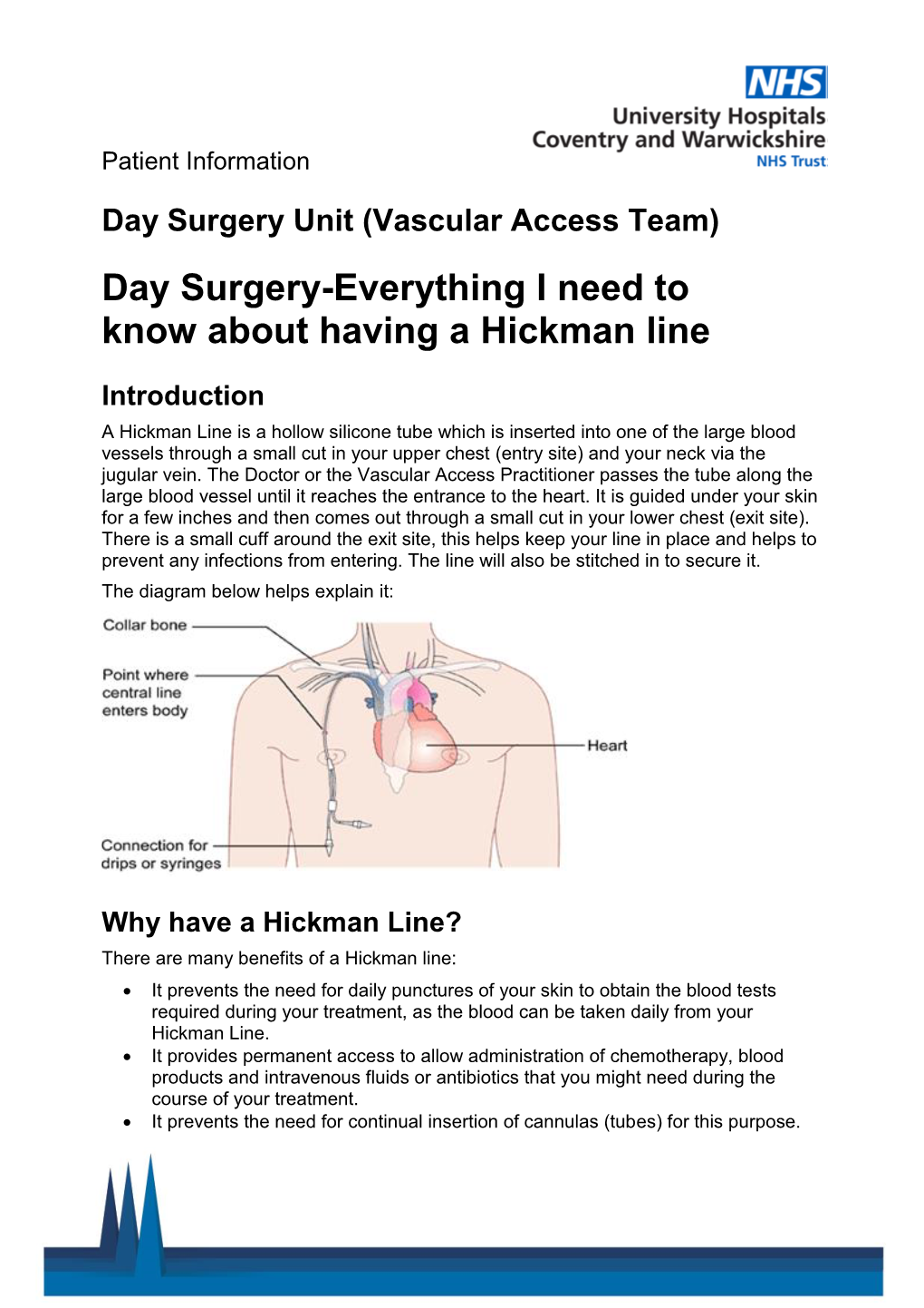 Day Surgery-Everything I Need to Know About Having a Hickman Line