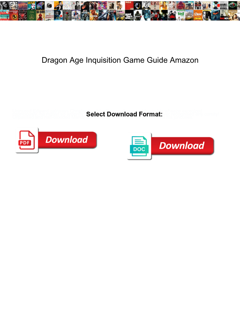 Dragon Age Inquisition Game Guide Amazon