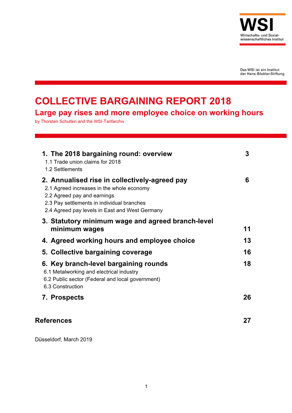 Collective Bargaining Report 2018