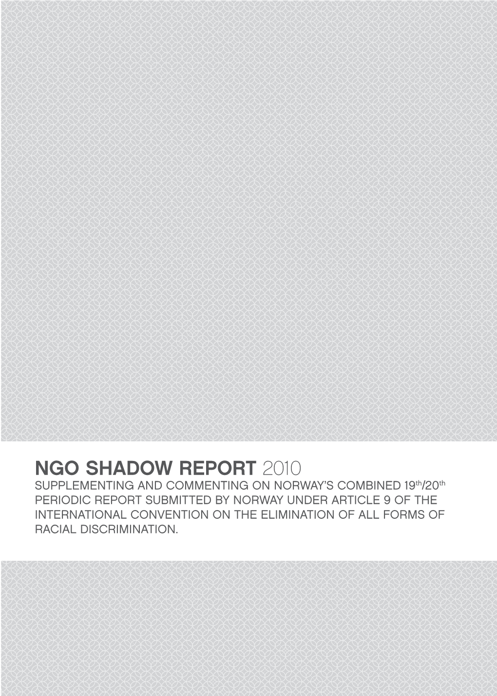 Ngo Shadow Report 2010