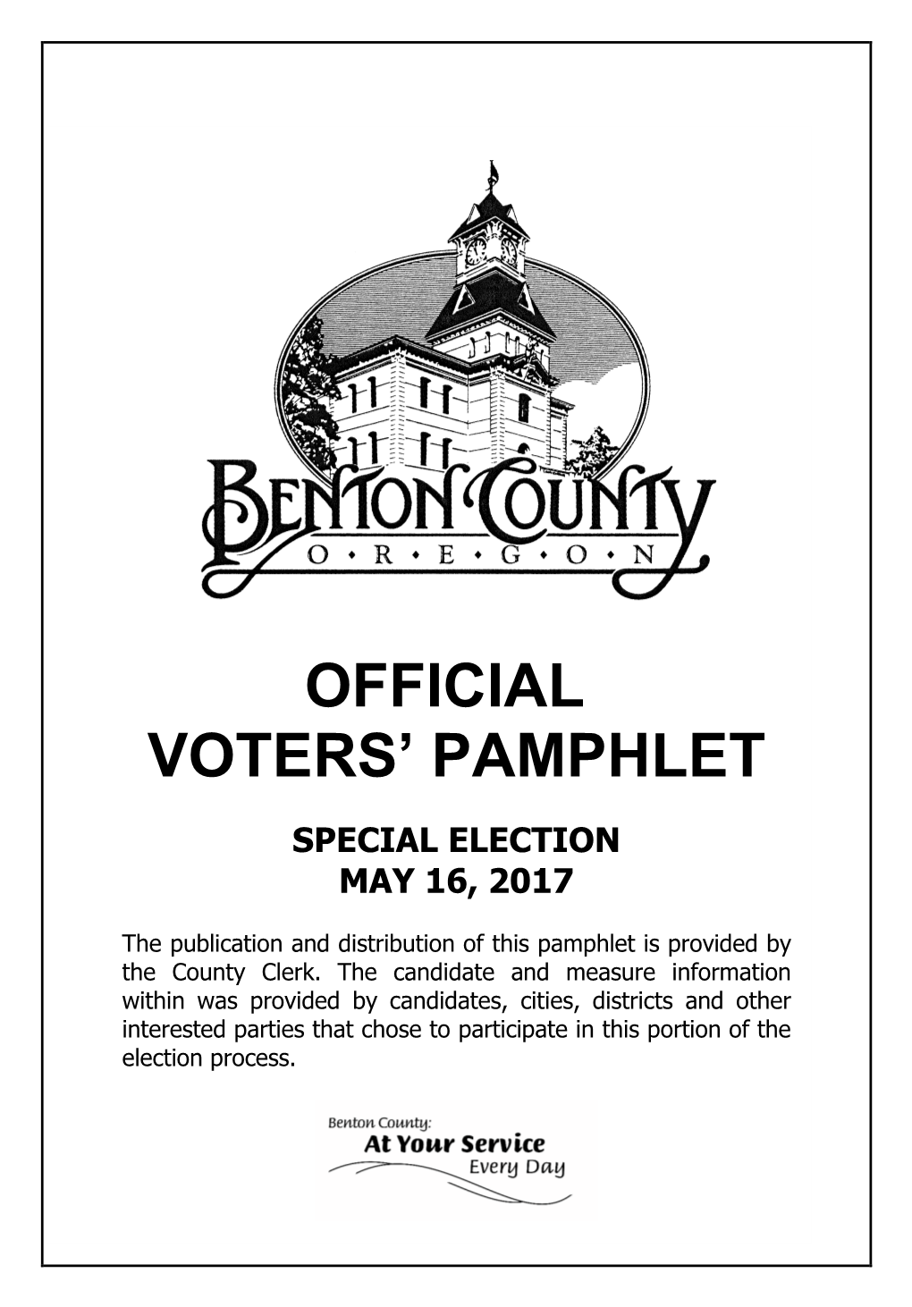 Official Voters' Pamphlet