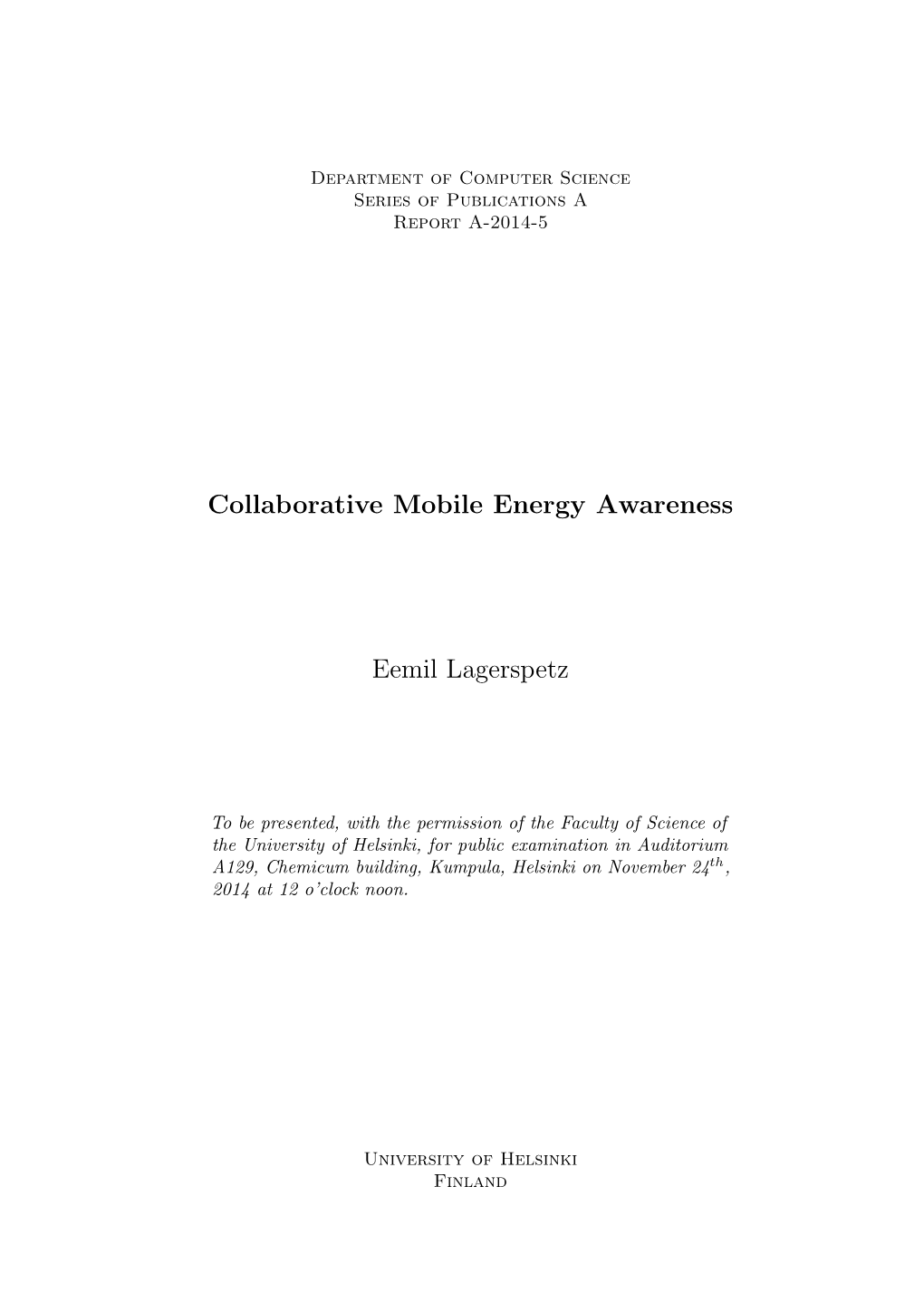 Collaborative Mobile Energy Awareness