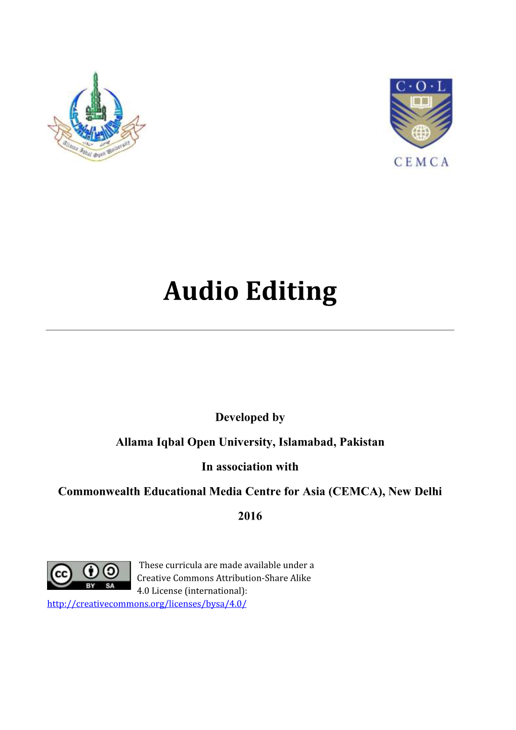 Audio Editing