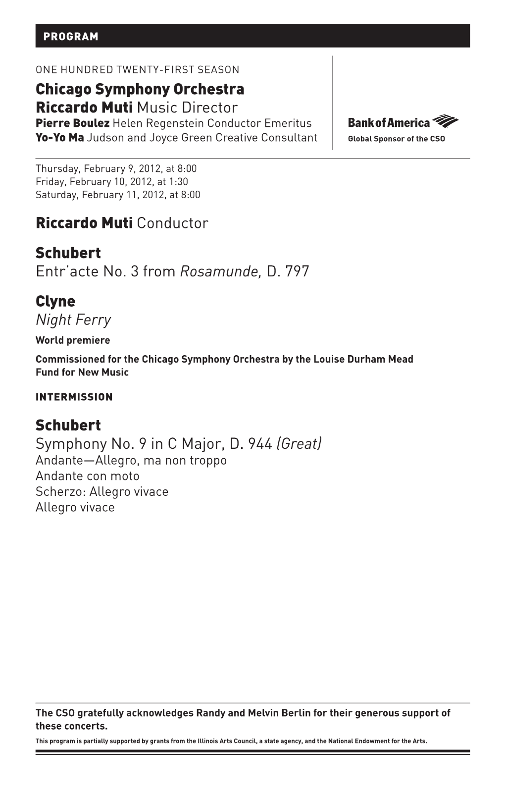 Riccardo Muti Conductor Schubert Entr'acte No. 3 from Rosamunde, D