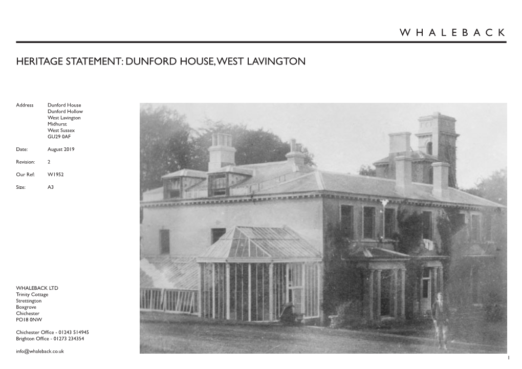 Dunford House, West Lavington Whaleback
