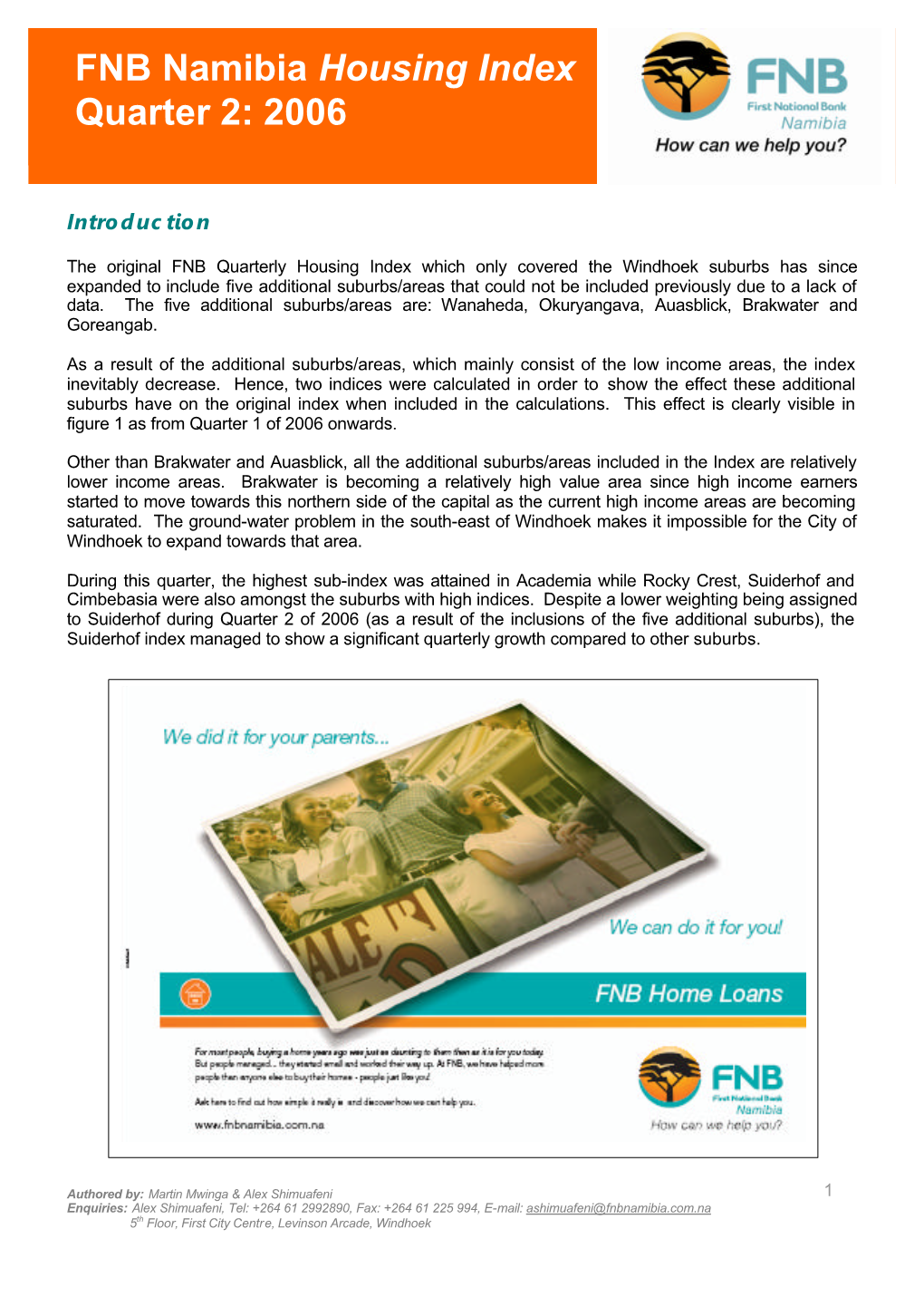 FNB Housing Index Quarter 2 2006-Final-28 July 2006