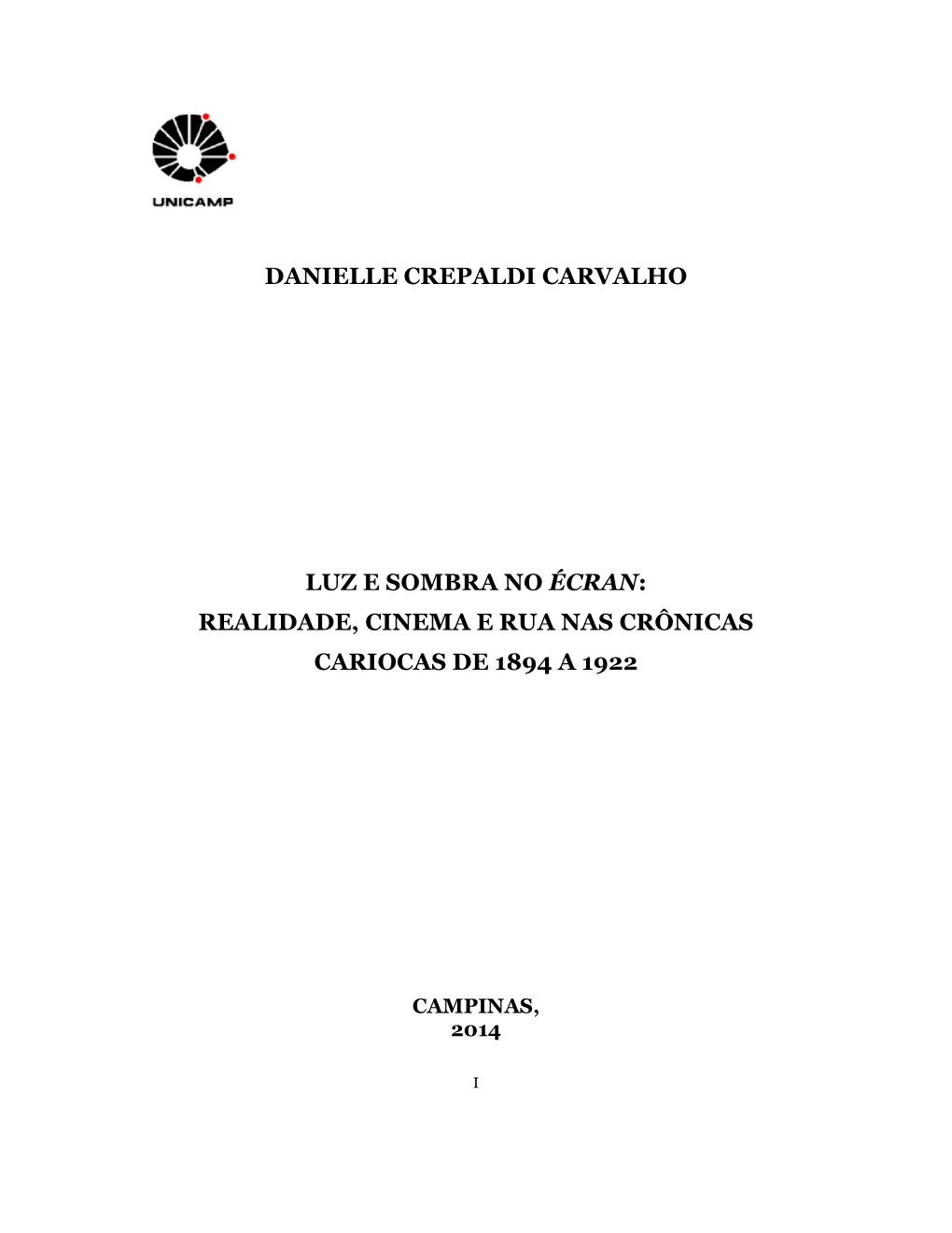 Danielle Crepaldi Carvalho Luz E Sombra No Écran