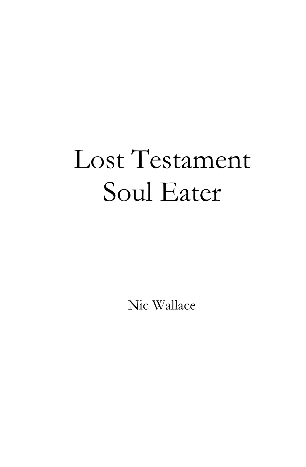 Lost Testament Soul Eater