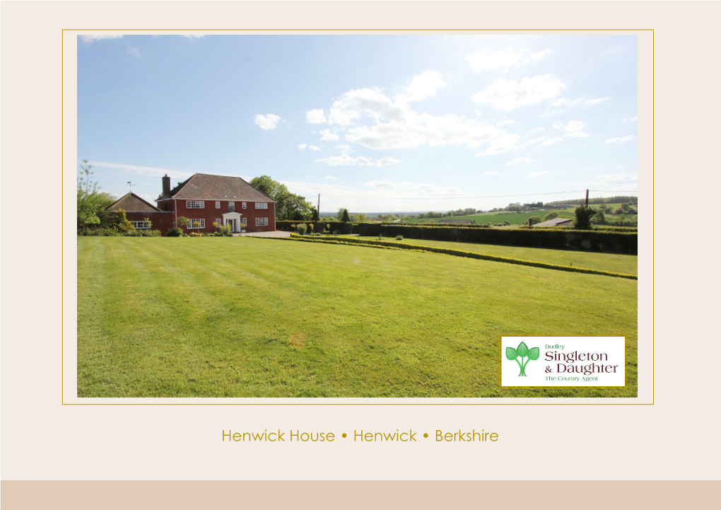 Henwick House • Henwick • Berkshire