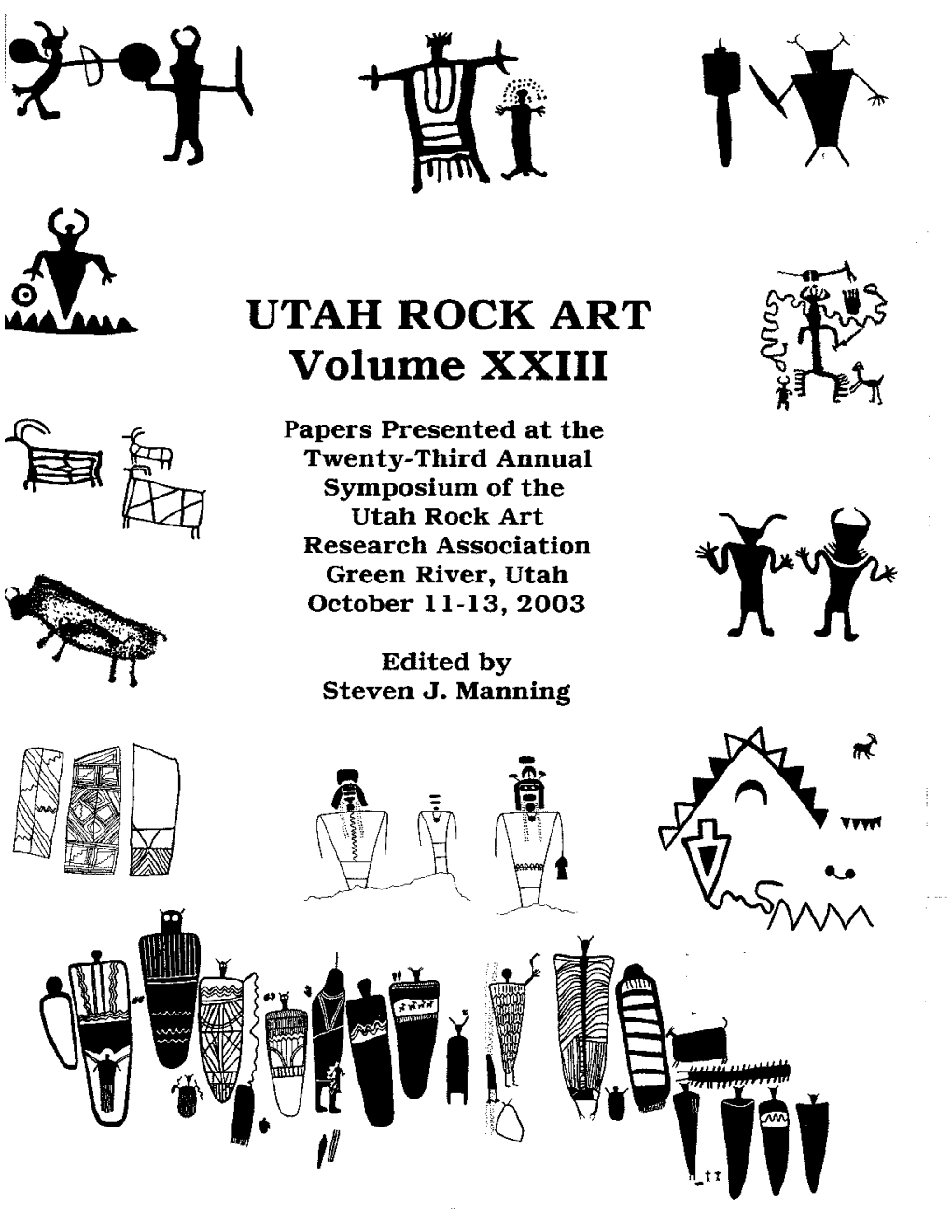 UTAH ROCK ART Volume XXIII