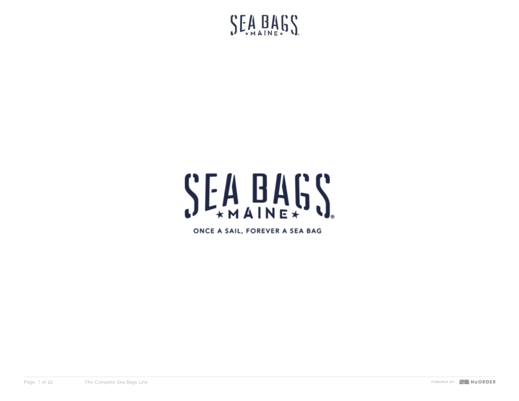 Page: 1 of 22 the Complete Sea Bags Line LARGE TOTES & X-LARGE TOTES