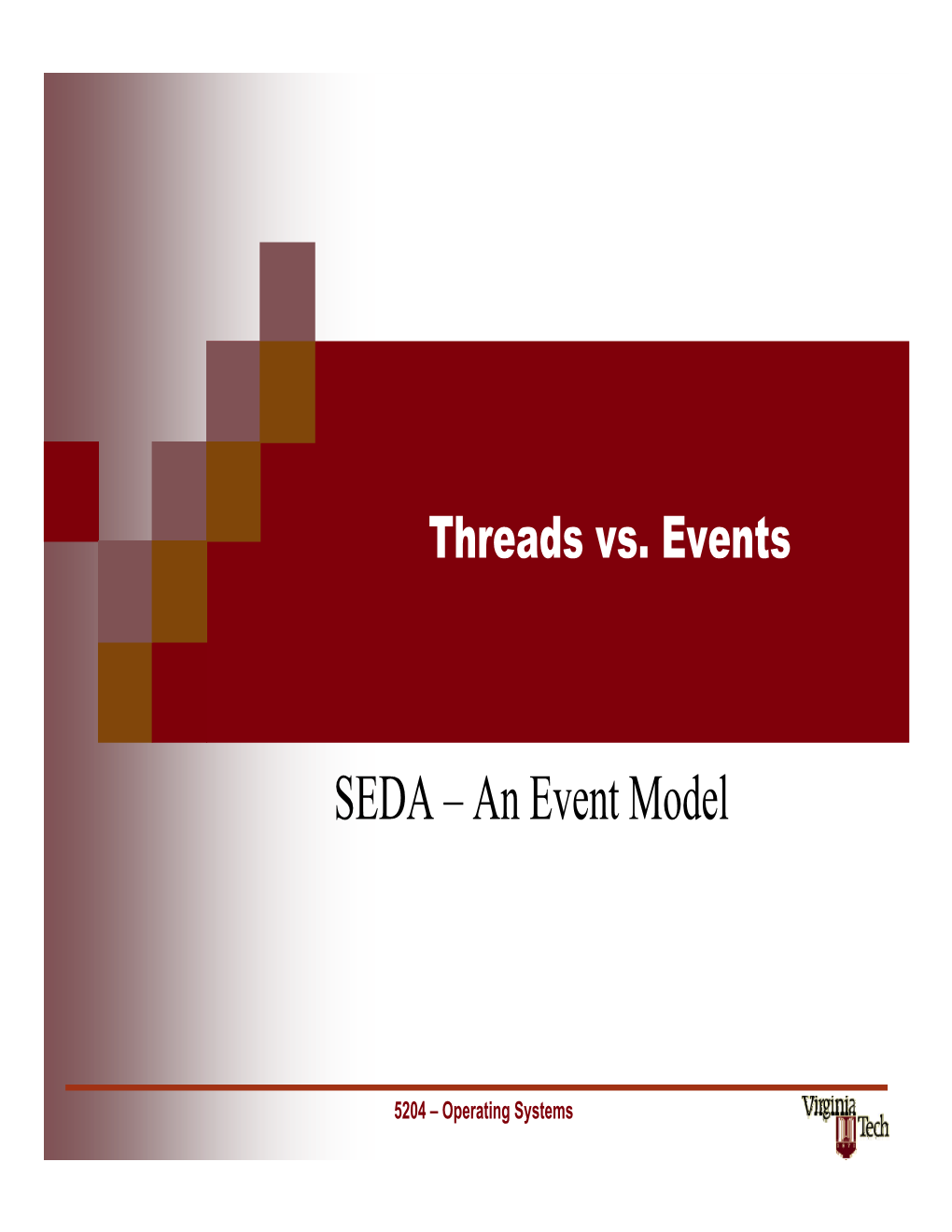 SEDA – an Event Model