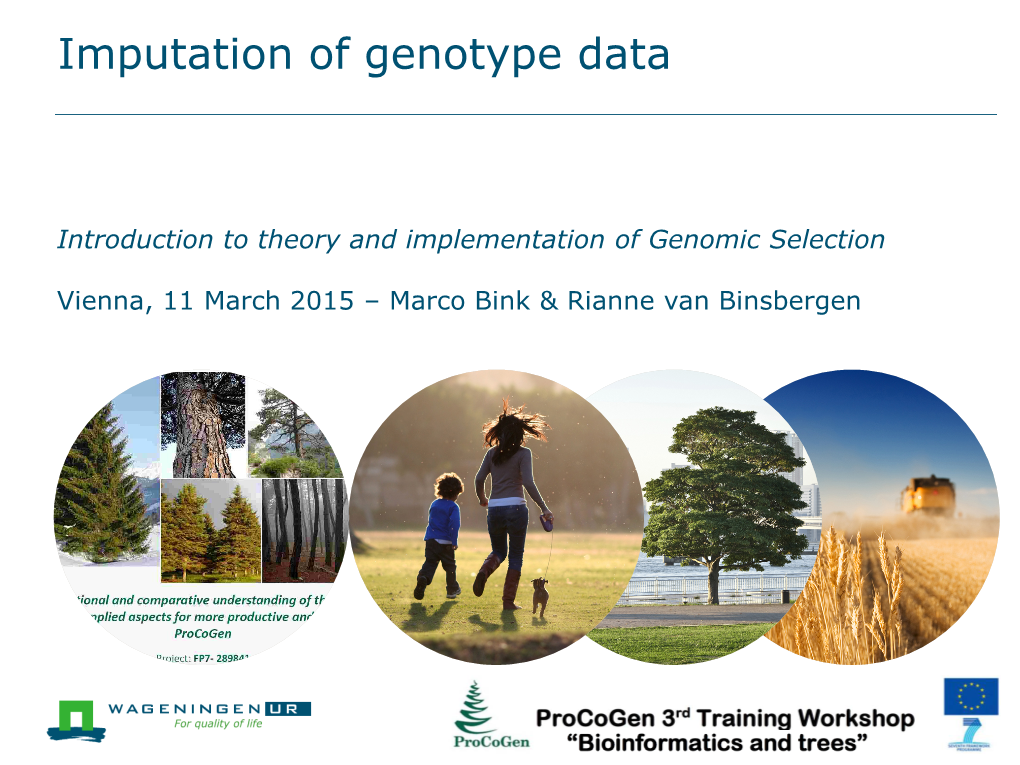 Imputation of Genotype Data