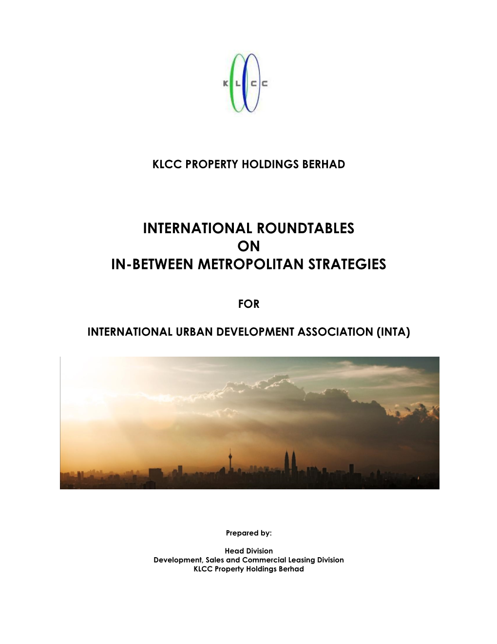 International Roundtables on In-Between Metropolitan Strategies