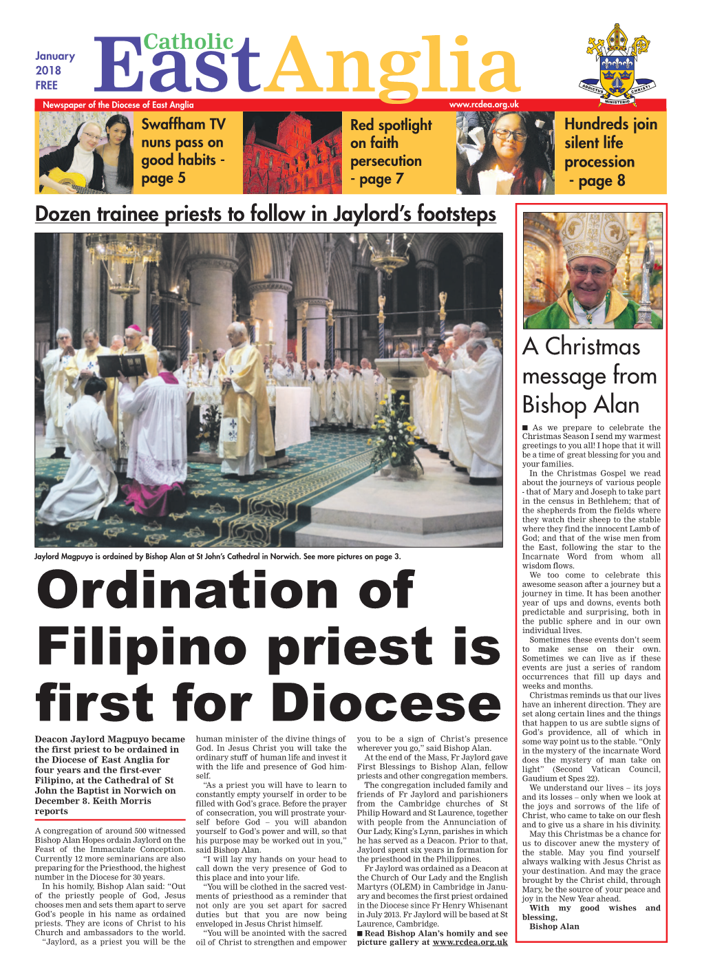 Ordination of Filipino Priest Is First for Diocese