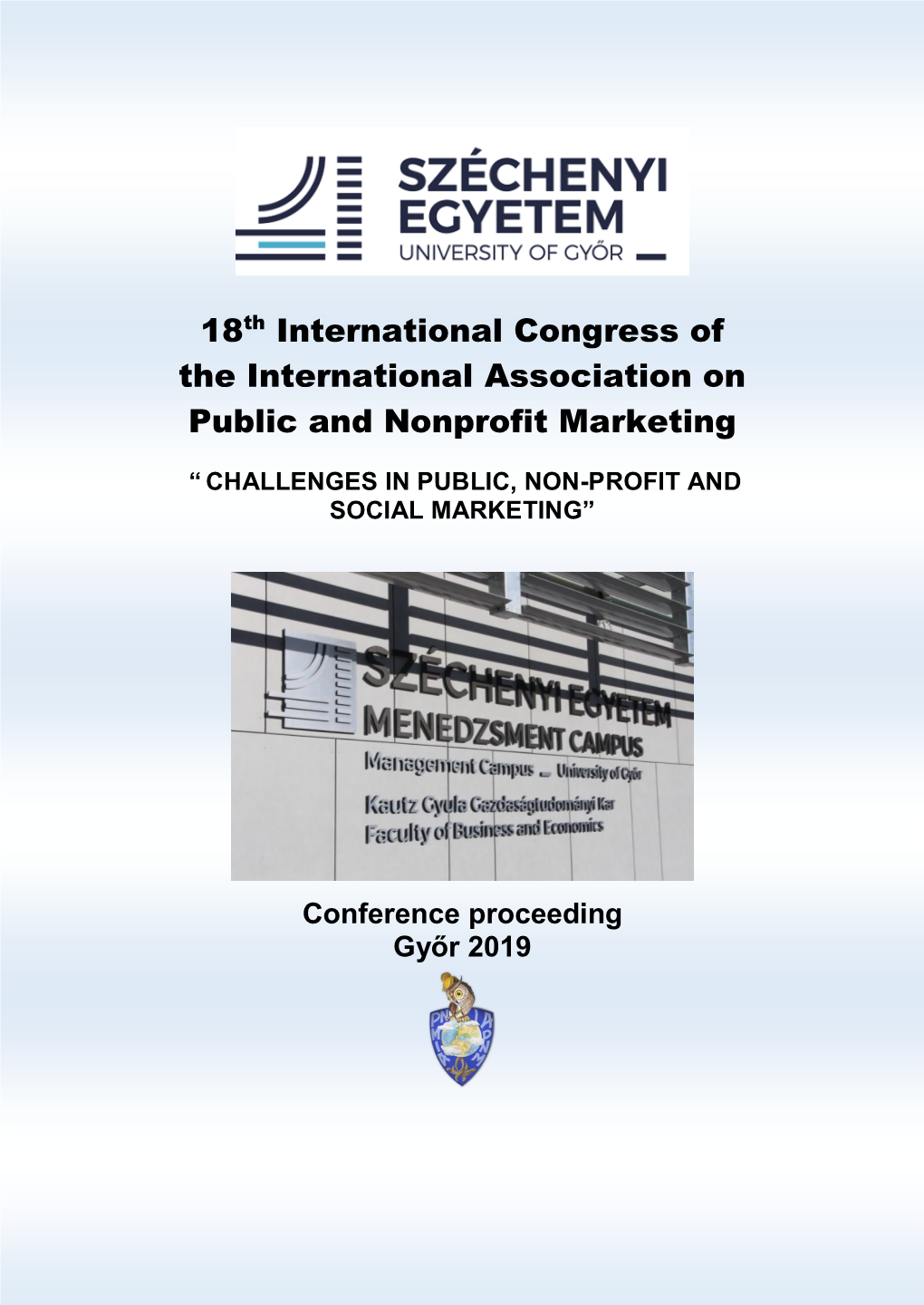 18Th International Congress of the International Association on Public and Nonprofit Marketing
