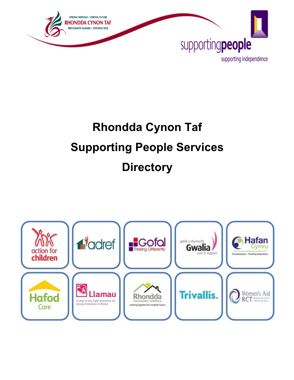 Rhondda Cynon Taf Supporting People Services Directory