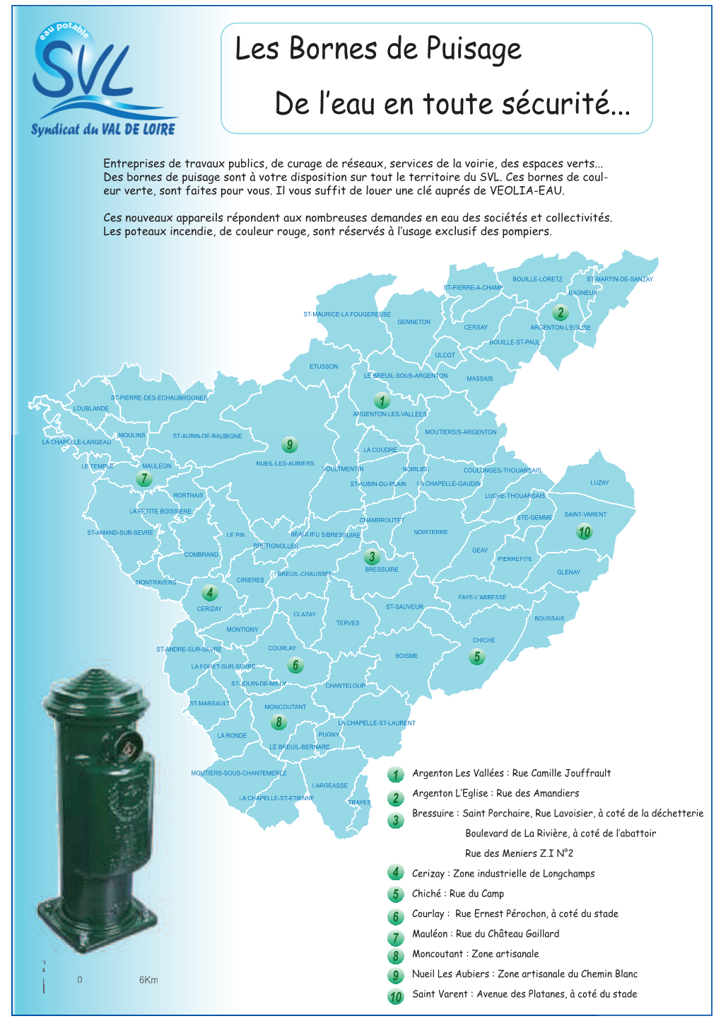 Les Bornes De Puisage De L‛Eau En Toute Sécurité