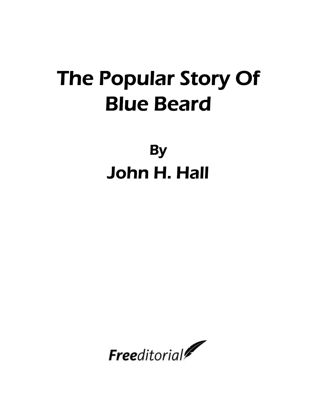 The Popular Story of Blue Beard