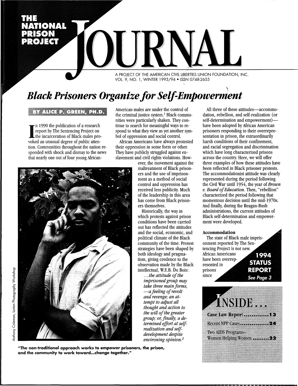 Black Prisoners Organizefor Self-Empowerment