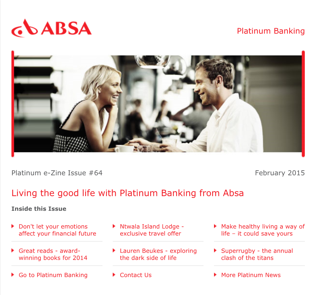 Living the Good Life with Platinum Banking from Absa