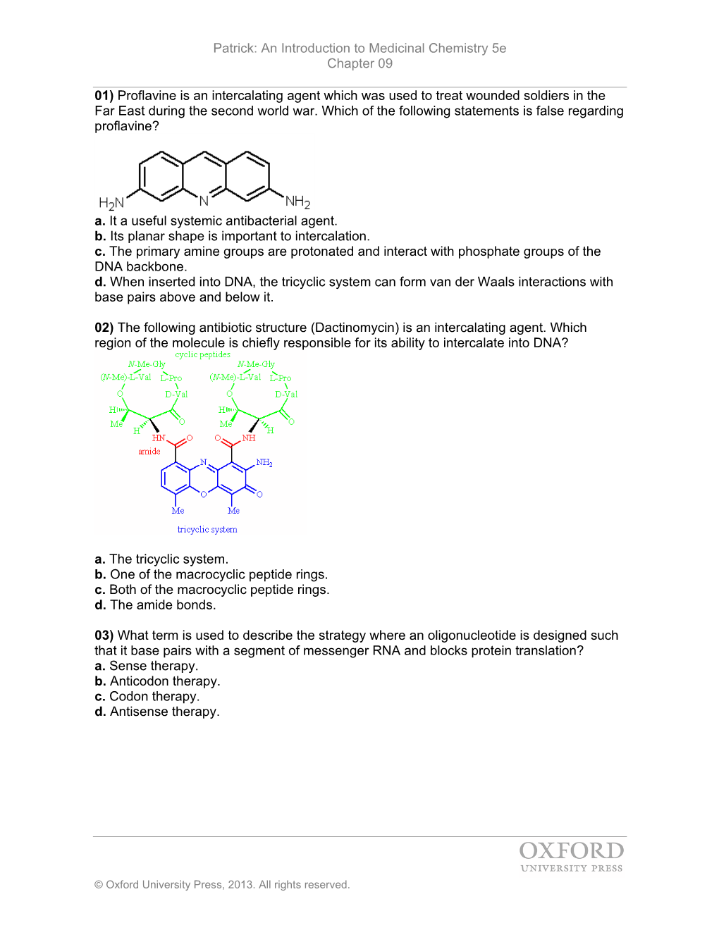 Patrick: an Introduction to Medicinal Chemistry 5E Chapter 09