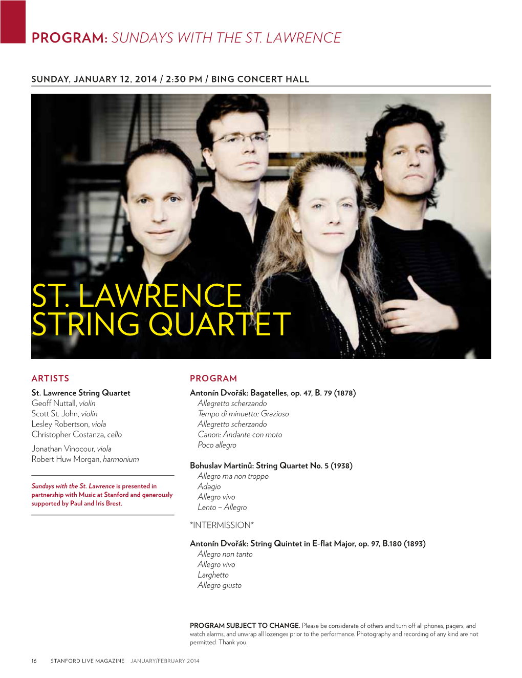 St. Lawrence String Quartet