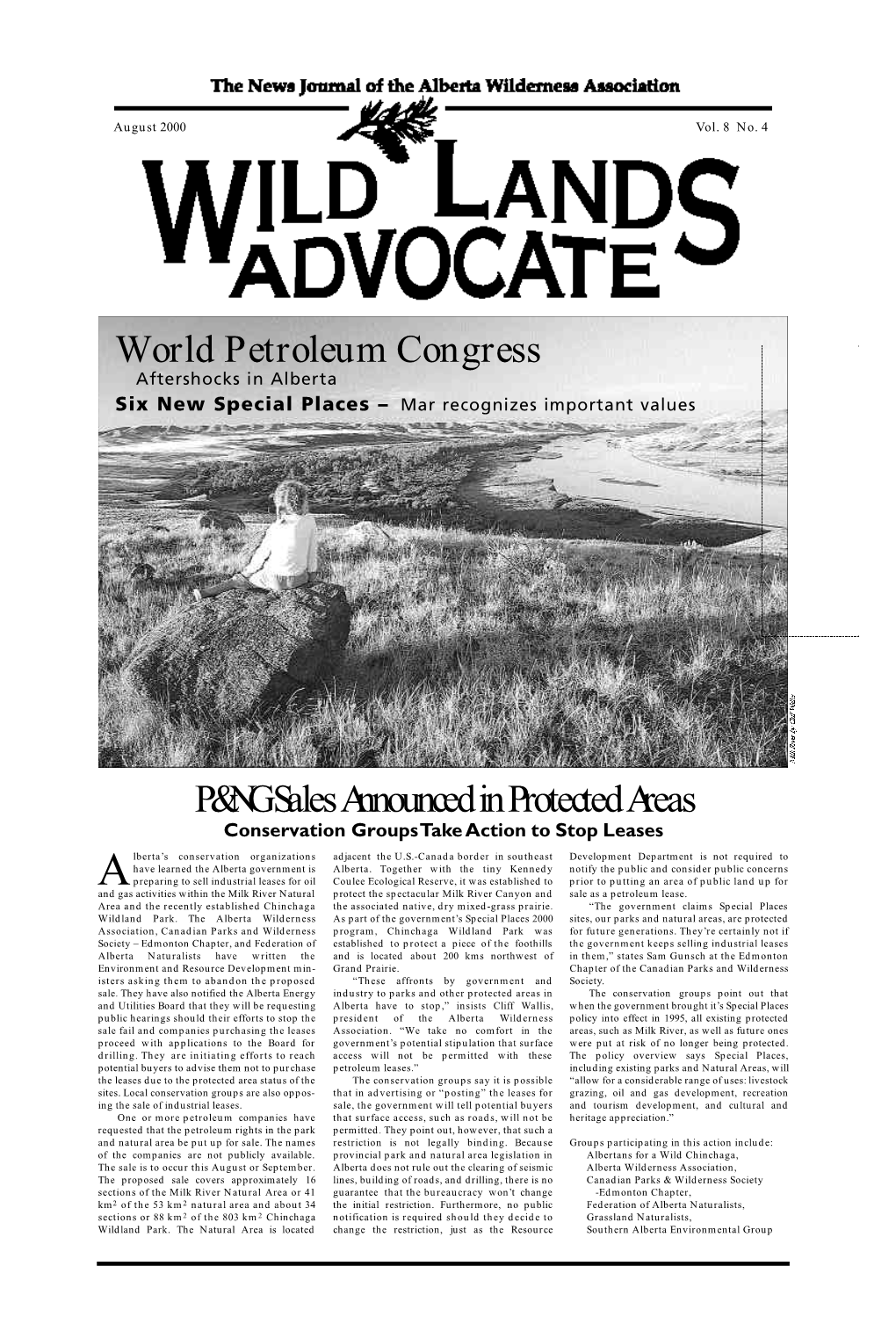 Wild Lands Advocate Vol.8 No.4