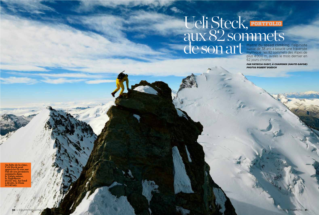 Ueli Steck, Aux 82 Sommets