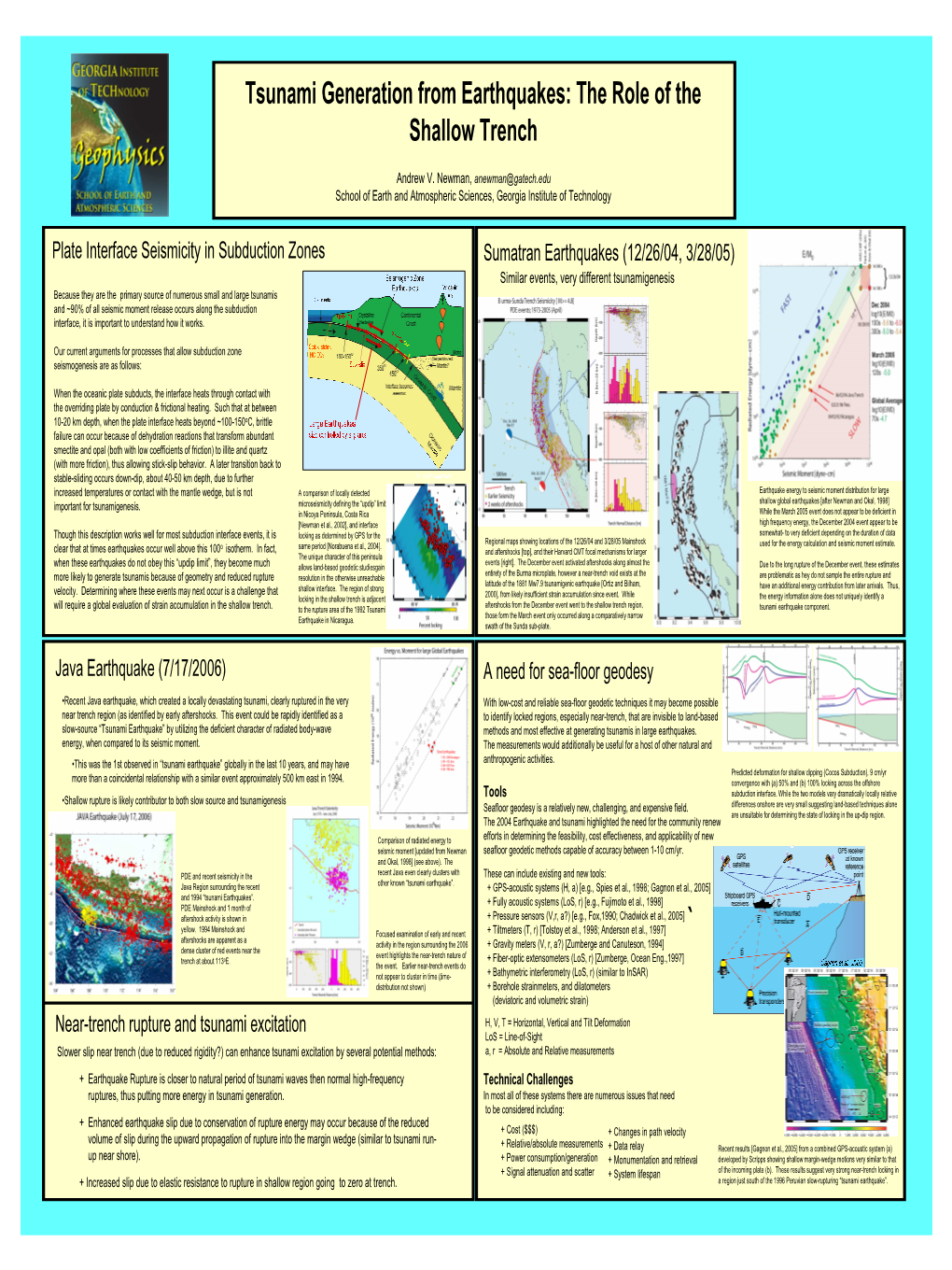 Tsunami Generation from Earthquakes: the Role of the Shallow Trench