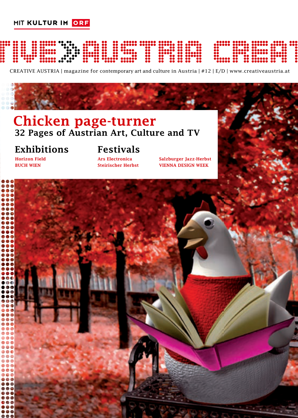 Chicken Page-Turner 32 Pages of Austrian Art, Culture and TV