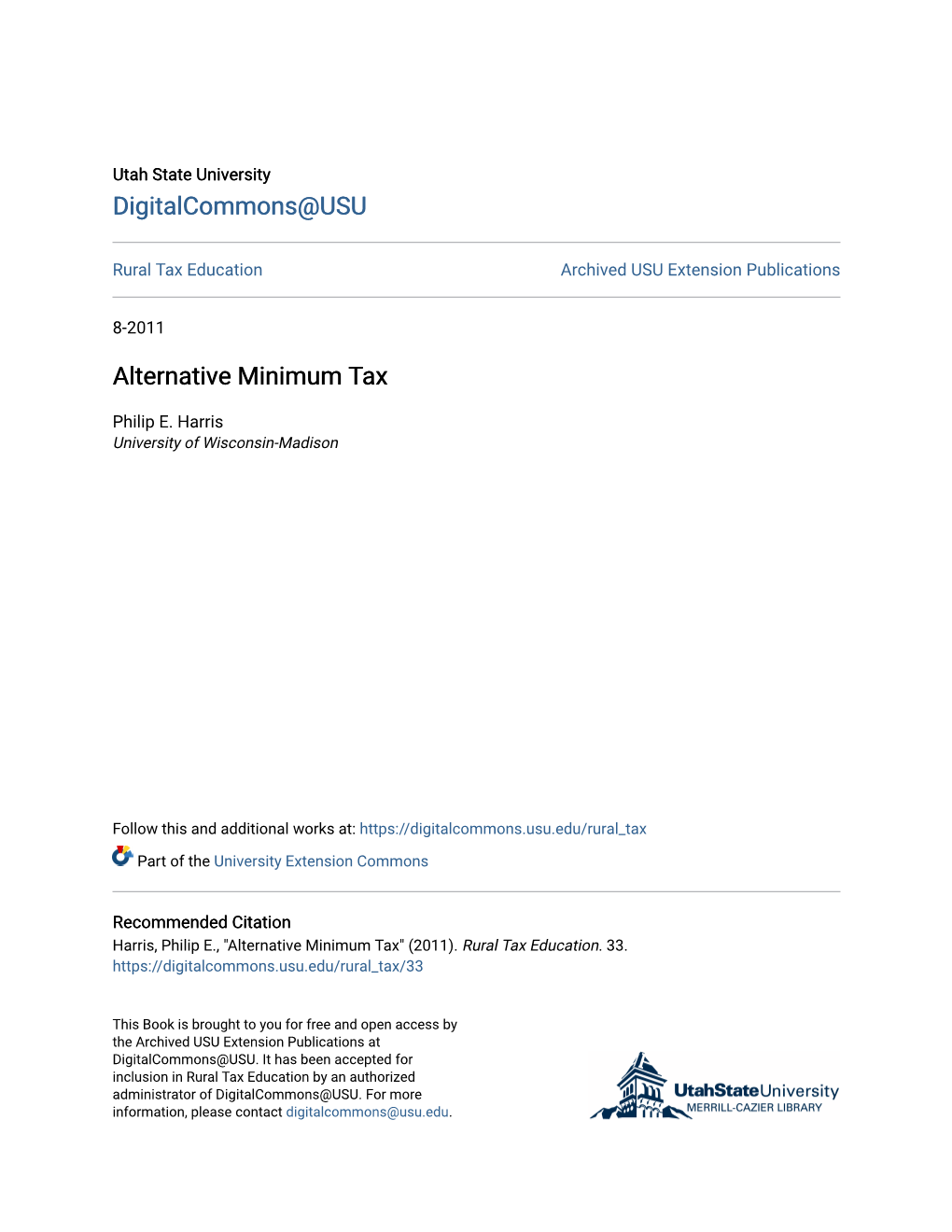 Alternative Minimum Tax