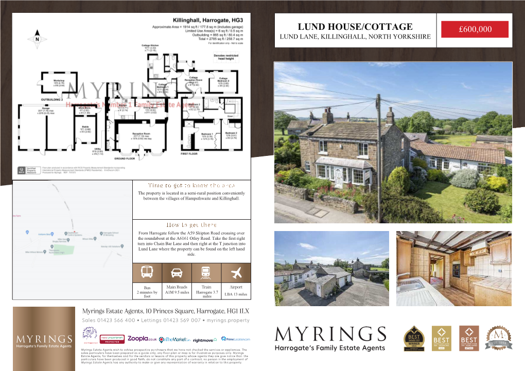 Lund House/Cottage £600,000 Lund Lane, Killinghall, North Yorkshire