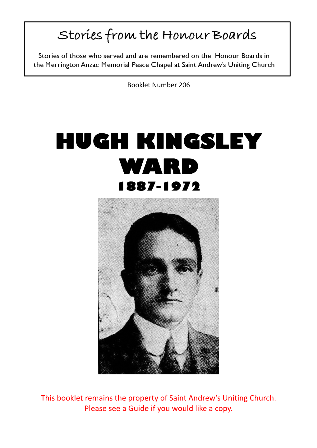 Hugh Kingsley Ward 1887-1972