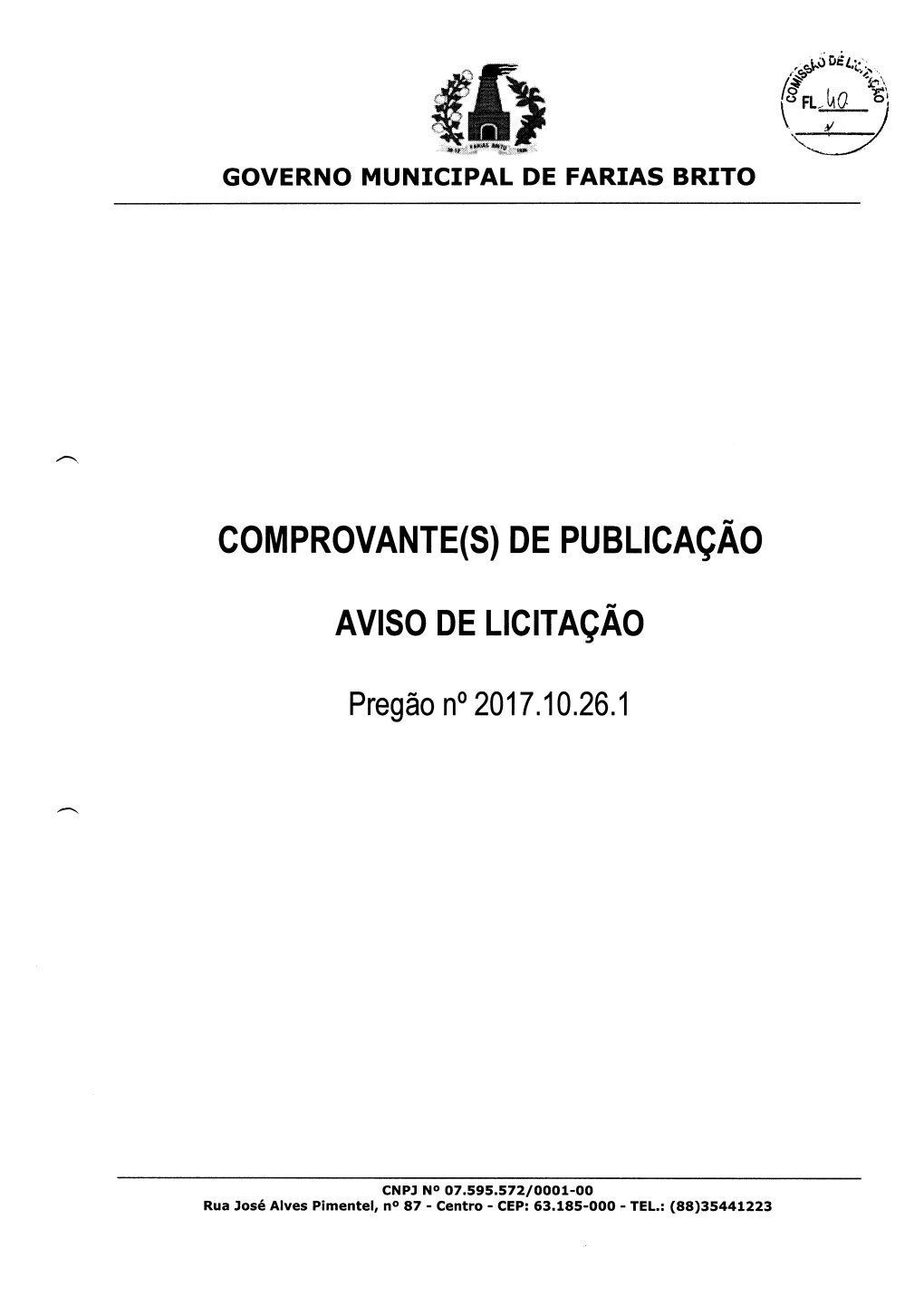 'L COMPROVANTE(S) DE PUBLICAÇÃO