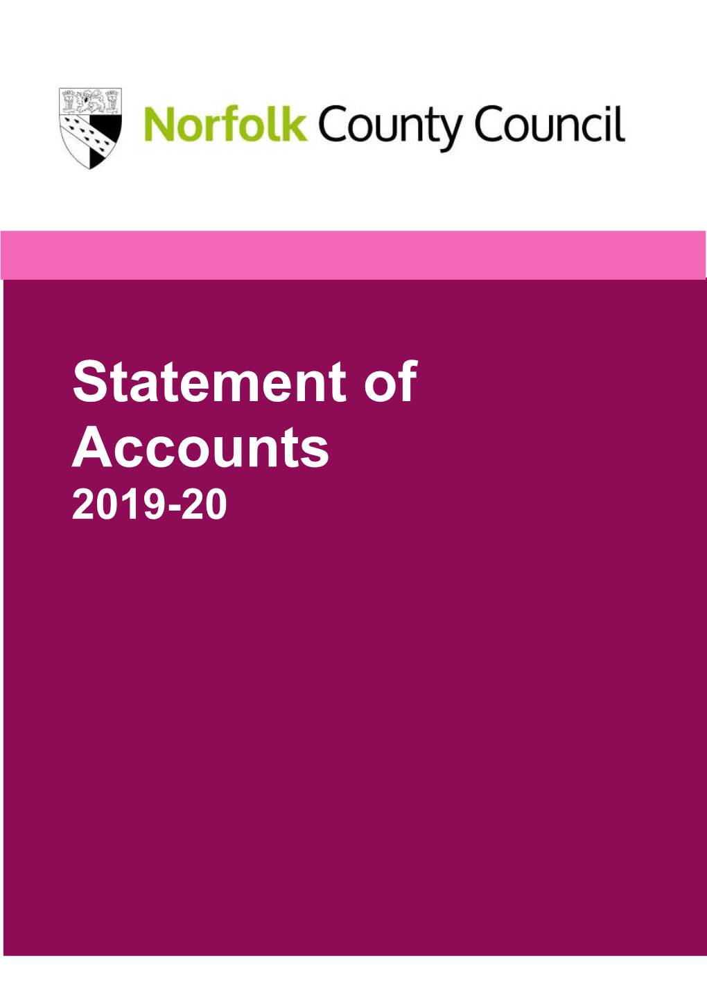 Statement of Accounts 2019-2020