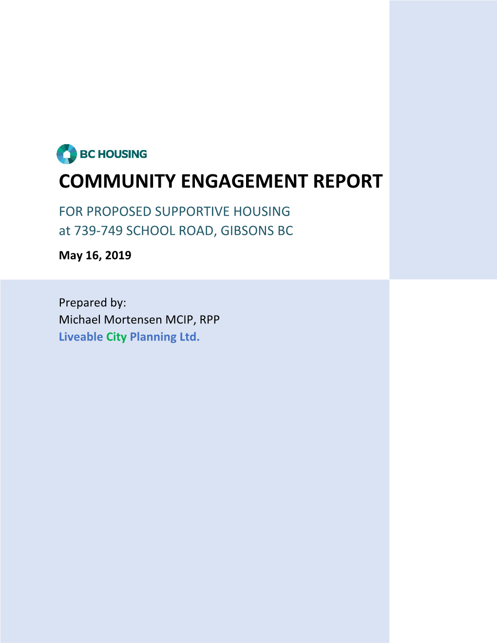 Gibsons Community Engagement Report
