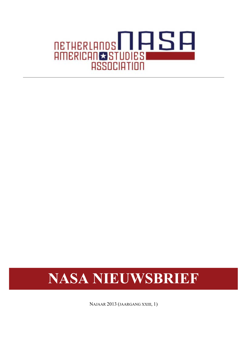 Nasa Nieuwsbrief