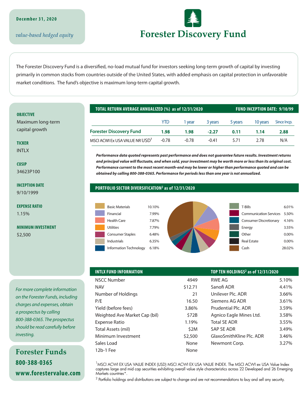 Forester Discovery Fund