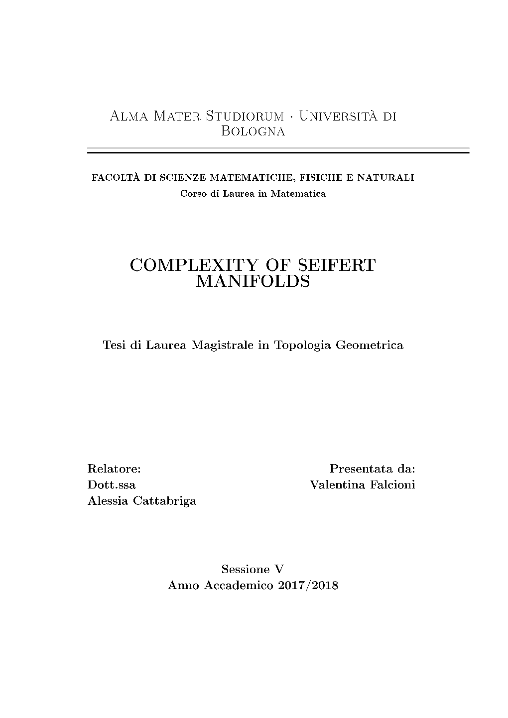 Complexity of Seifert Manifolds