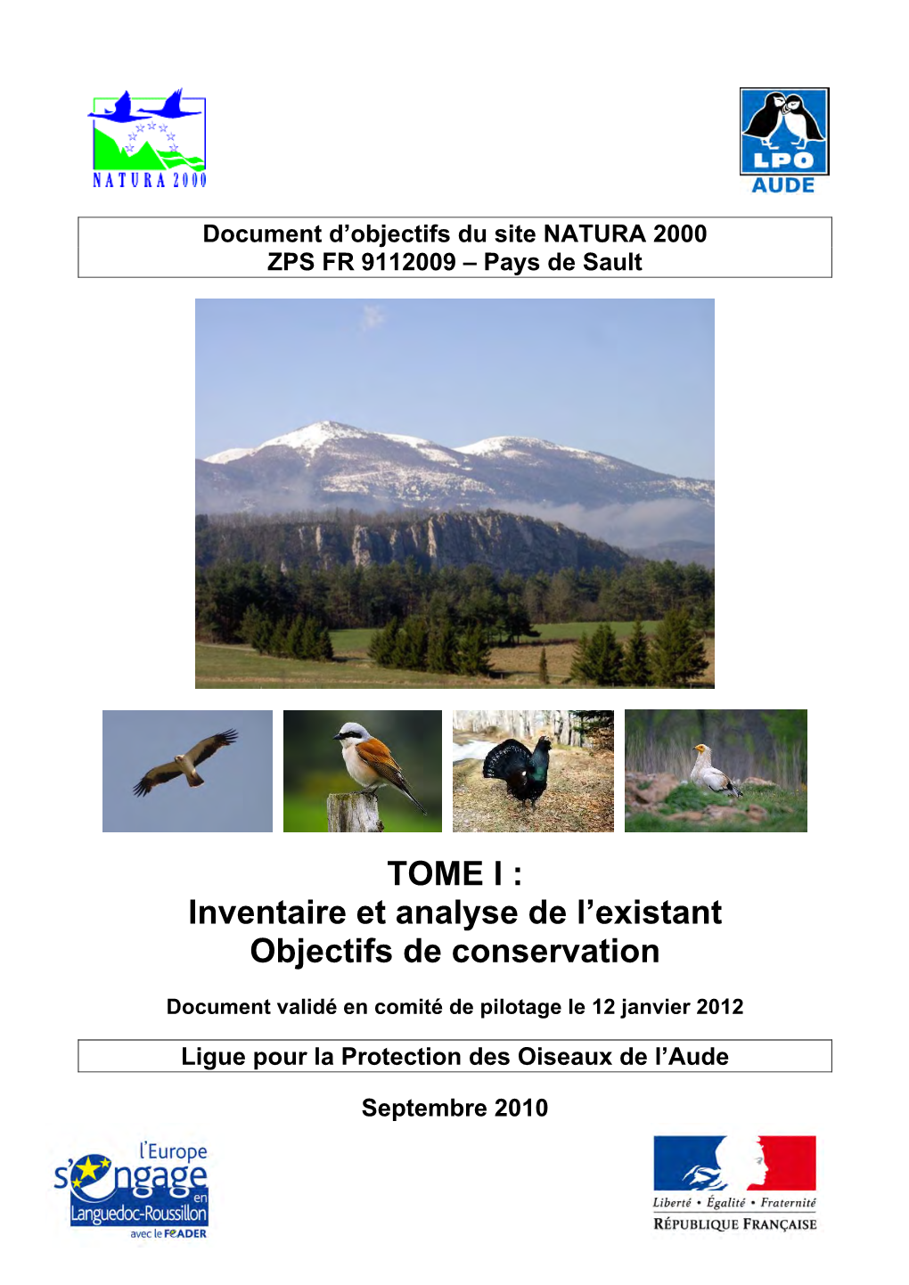 Document D'objectifs Du Site NATURA 2000 ZPS FR 9112009
