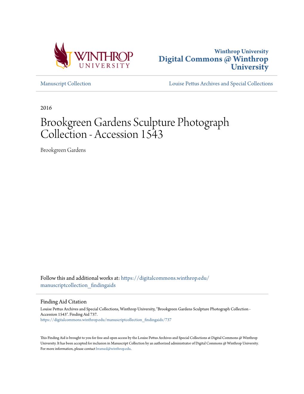 Brookgreen Gardens Sculpture Photograph Collection - Accession 1543 Brookgreen Gardens