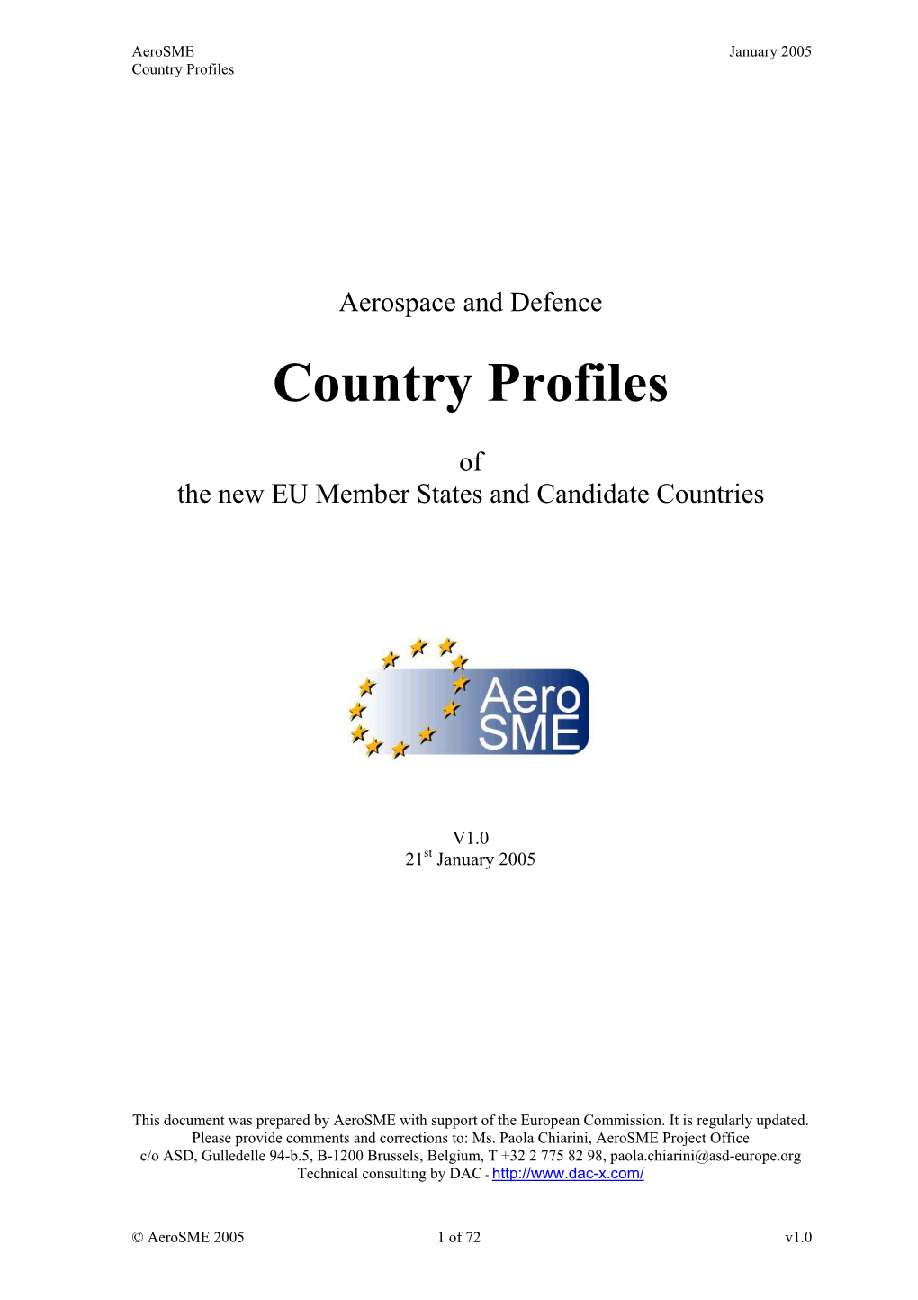 Aerosme Country Profiles