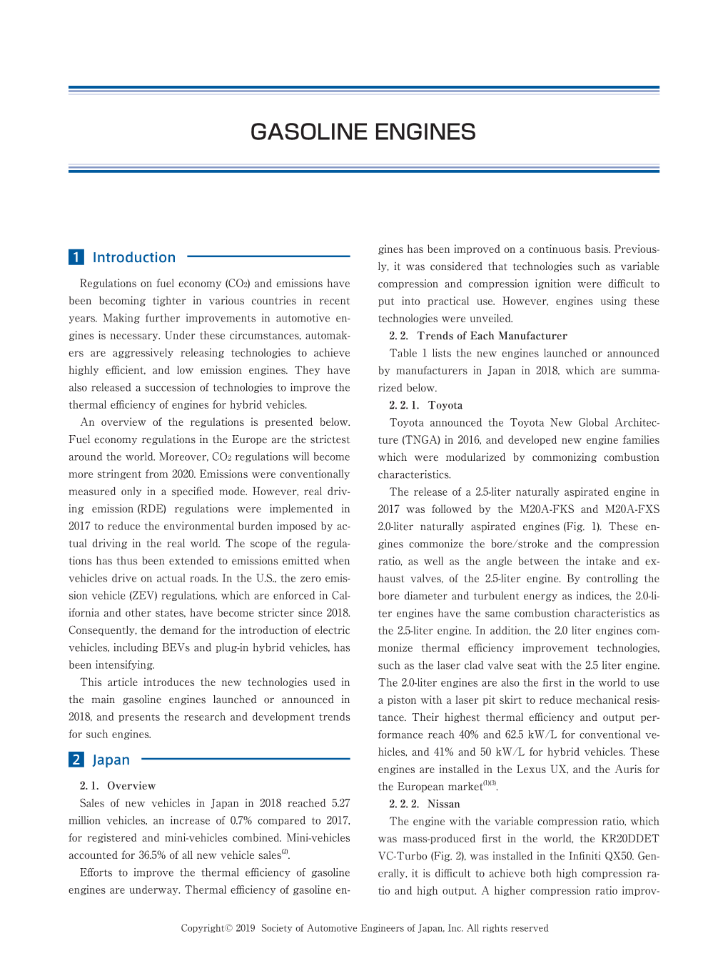 Gasoline Engines