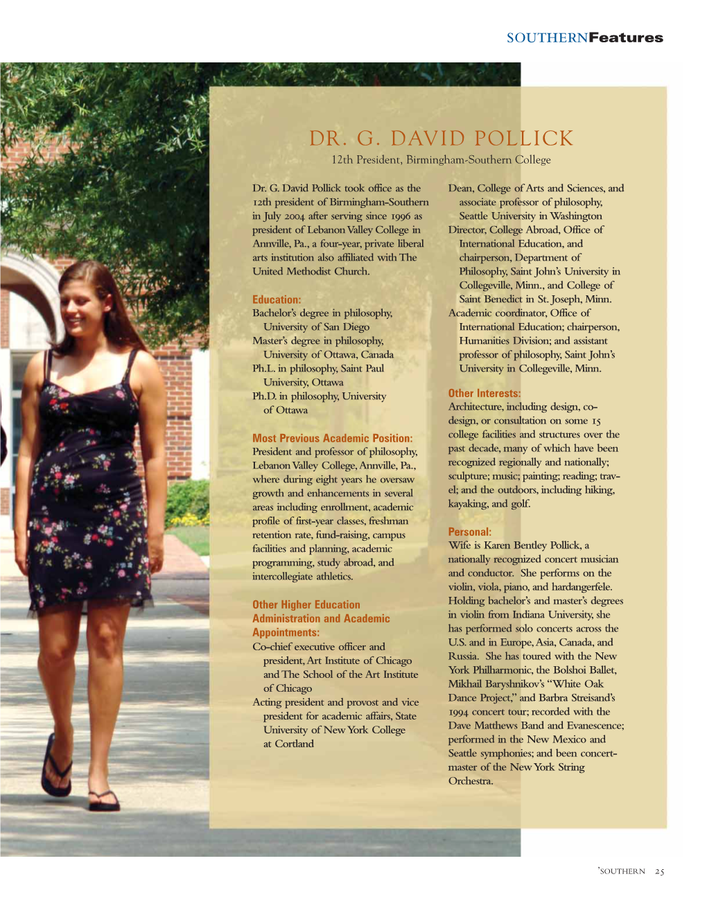 Southernfeatures DR. G. DAVID POLLICK